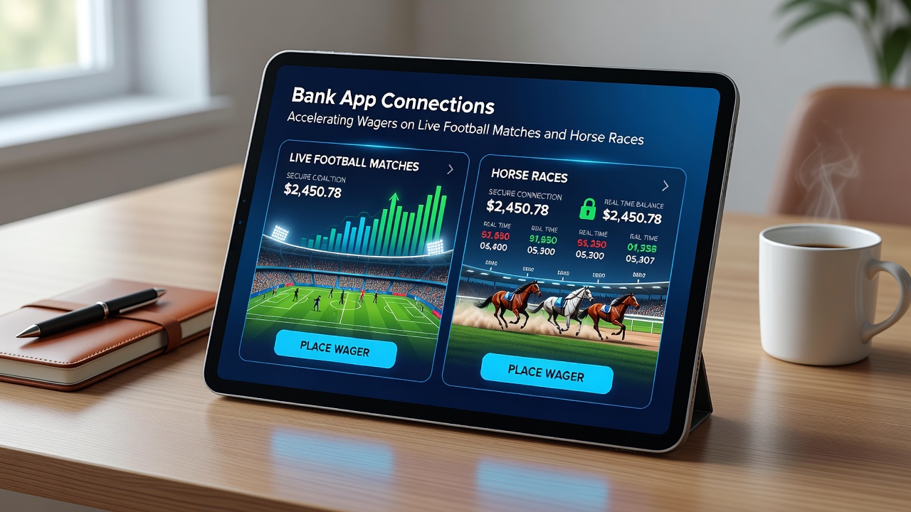 Horse racing live betting screen with bank transfer confirmation overlay
