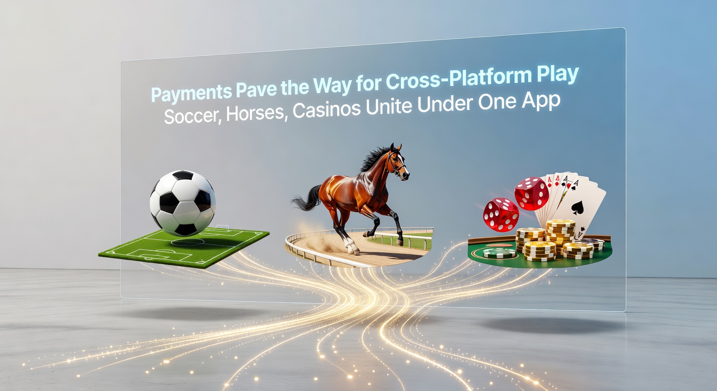 Screenshot of a mobile betting app dashboard showing live soccer odds, upcoming horse races, and casino games side-by-side, with a prominent instant deposit button and unified wallet balance