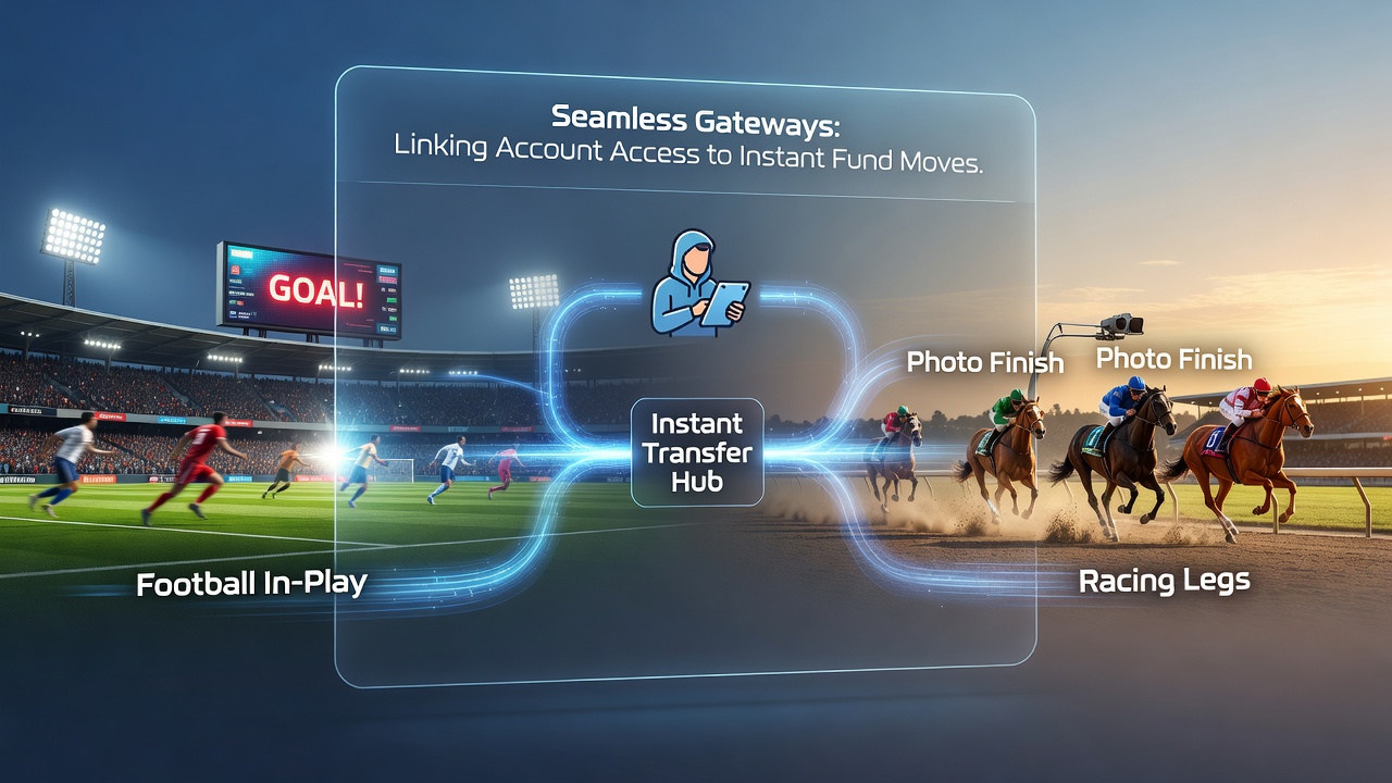 Instant fund movement gateways active across racing legs and live casino environments