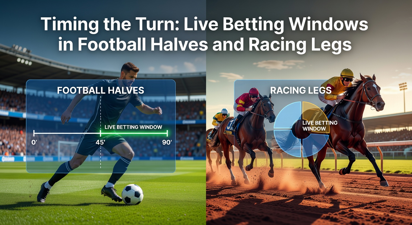 Close-up of horses neck-and-neck in a racing leg with overlaid live odds shifting rapidly